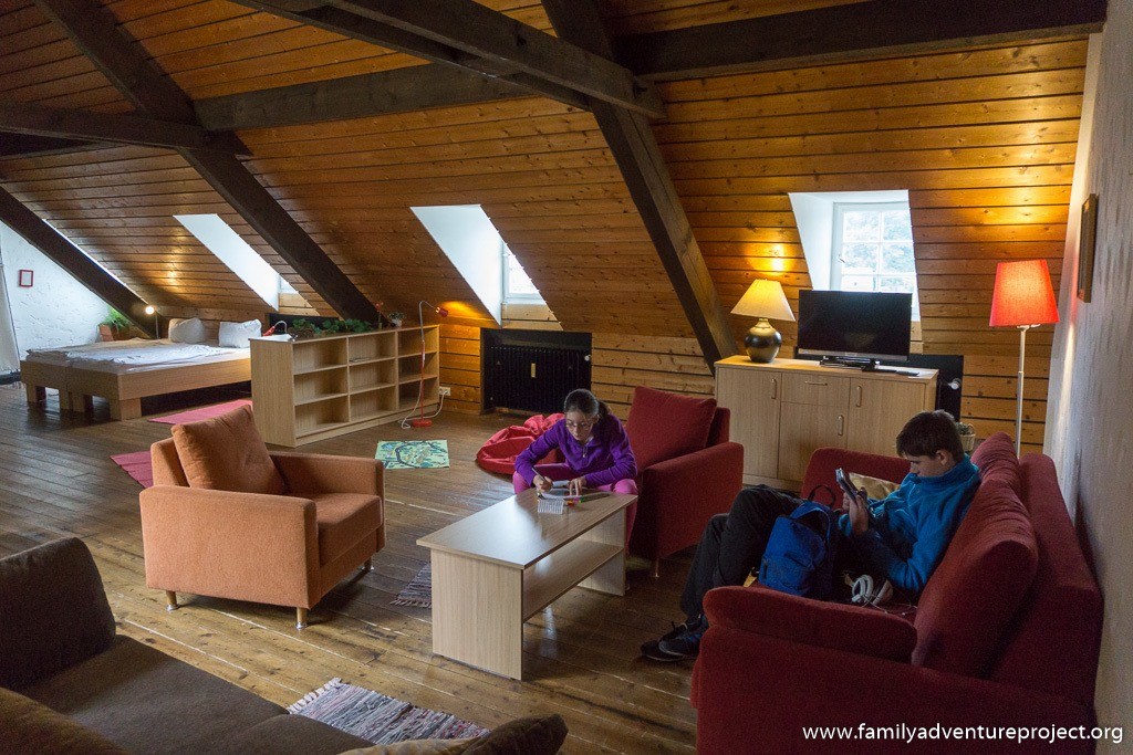 In the Bastionhaus at Burg Blankenheim Hostel