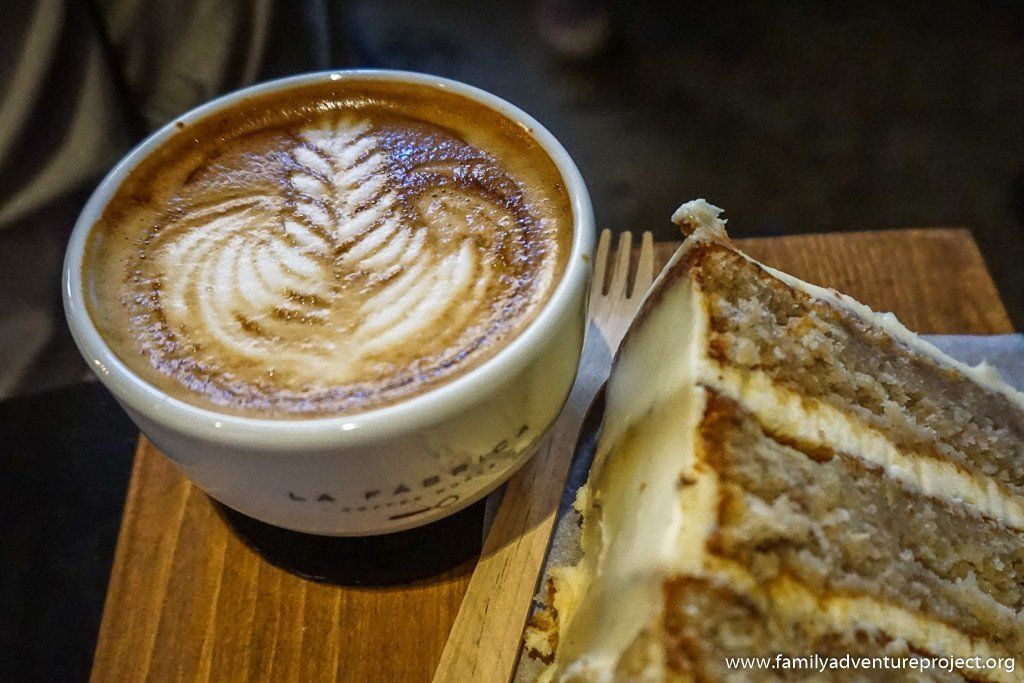 It may be all about coffee at La Fabrica, Girona but the cakes are exceptional too