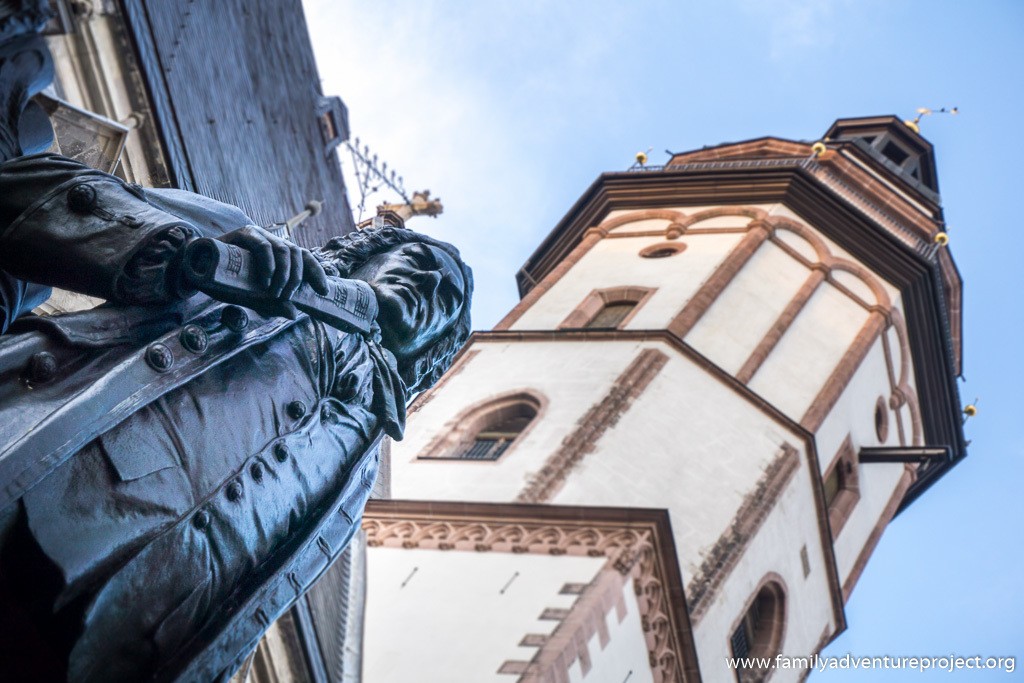 Statue of JS Bach at Thomaskirche Leipzig