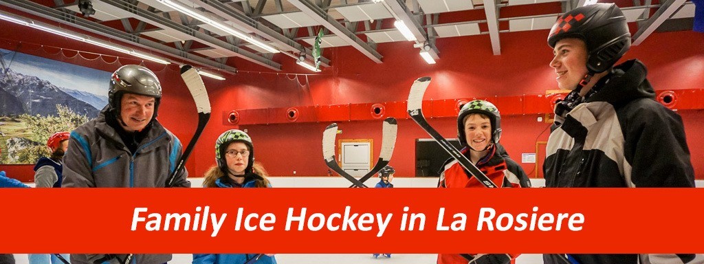 Family Ice Hockey in La Rosiere