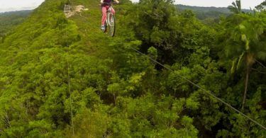 Chocolate Hills Adventure Park Cycling Zipline, Bohol Philippines