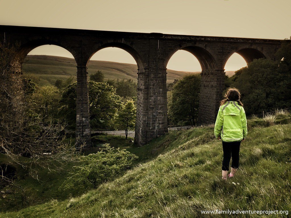 Watching the sunset at Dent Viaduct