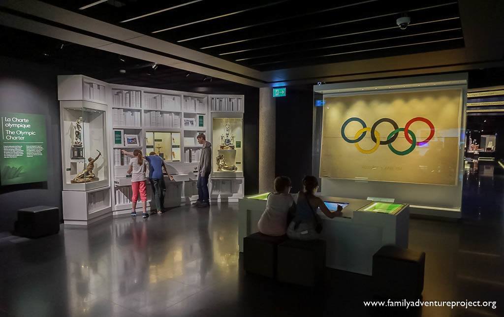 Inside the Olympic Museum in Lausanne, the Olympic Capital