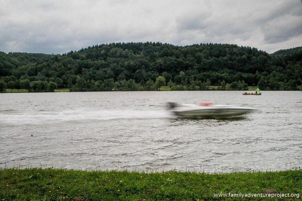 Speed boat on the Danube