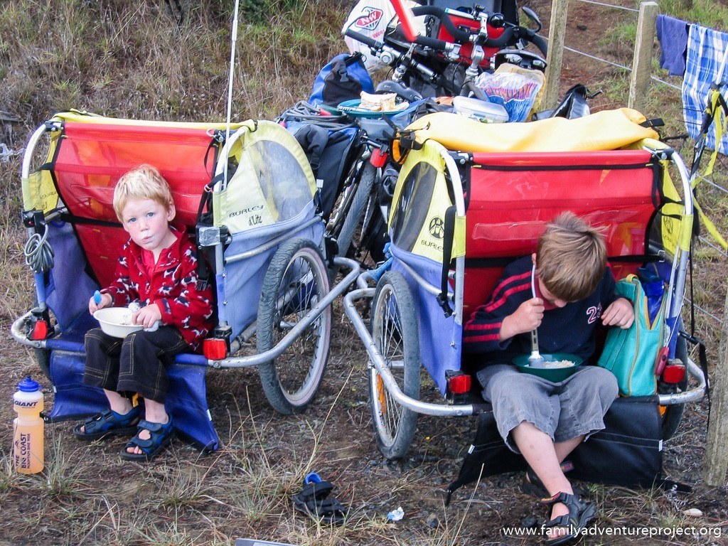 One last picnic before the bikes are packed up 