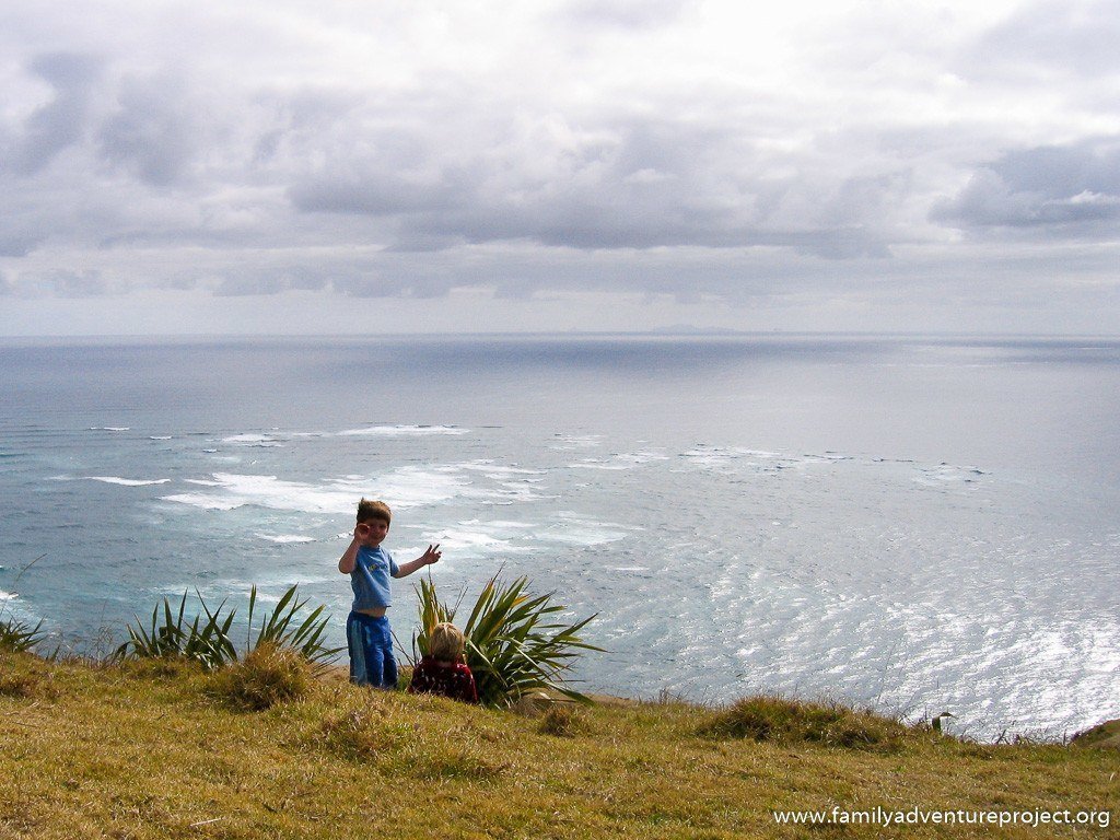 The meeting of the seas at Cape Reinga