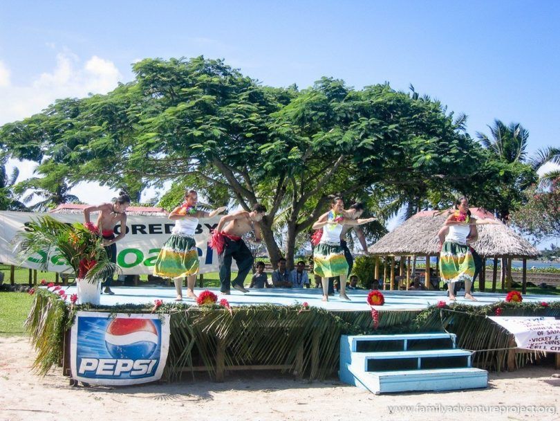 Singing and Dancing at Apia Music Festival Samoa