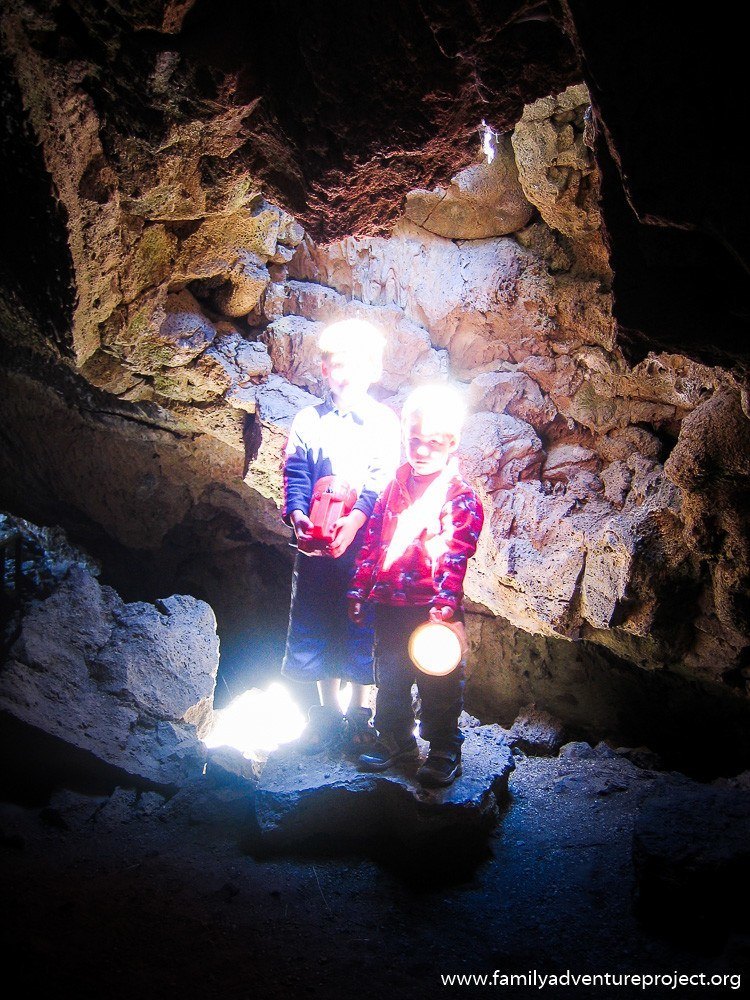 In the lava tubes at Newbury National Volcanic Monument