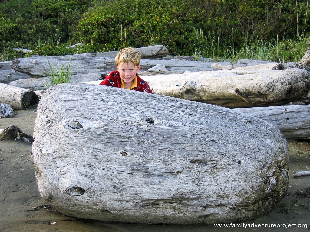 Looking for barnacles in all the wrong places on Wickaninnish Beach