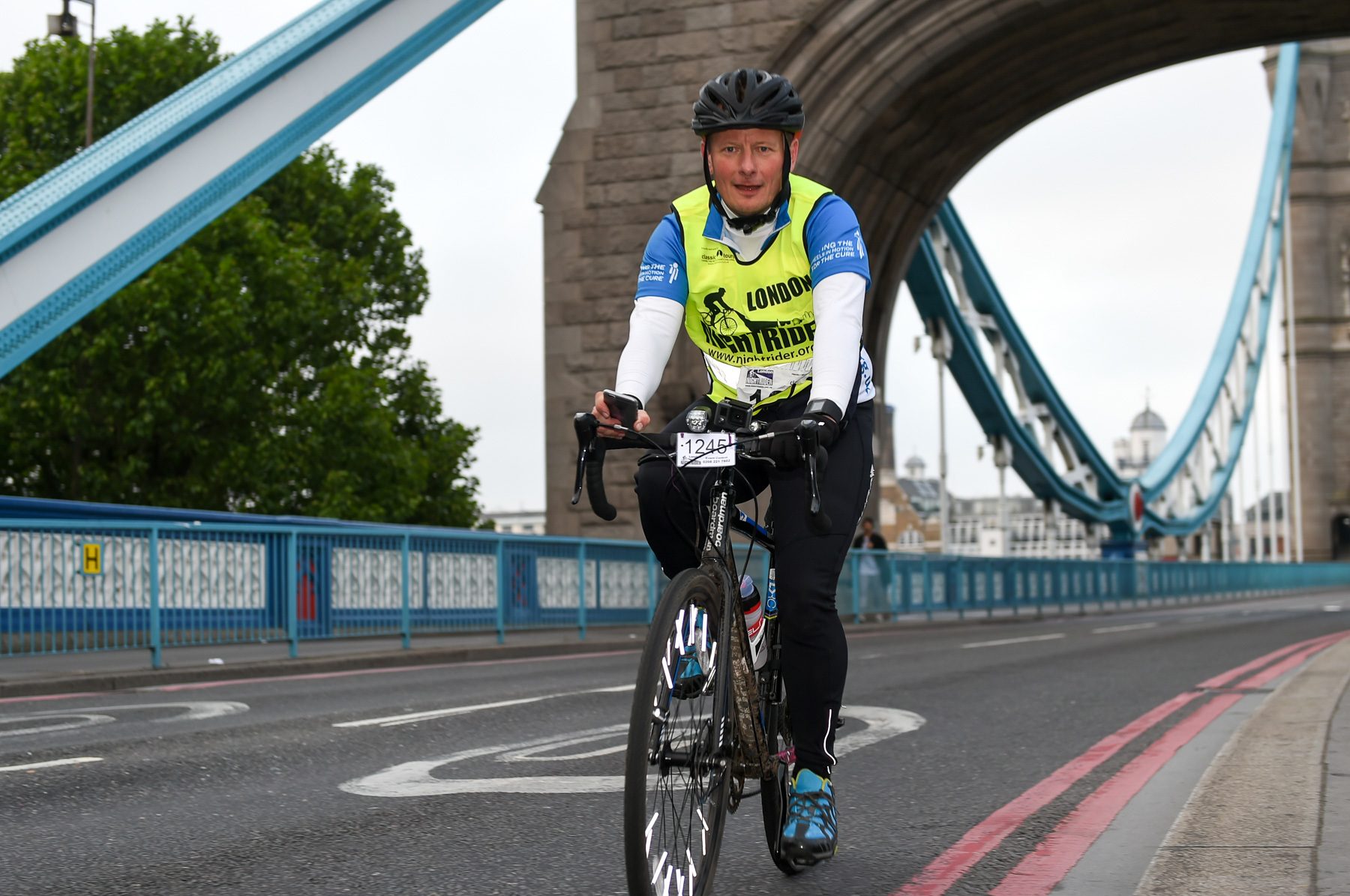 Charity cyclist Jason Wills