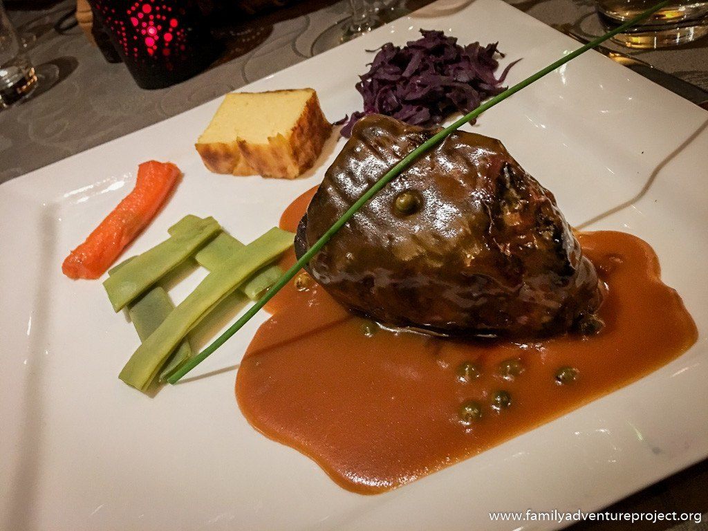 Filet de beouf at Restaurant Le Genepi, La Rosiere