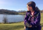 Admiring the views at Loughrigg Tarn, Cumbria