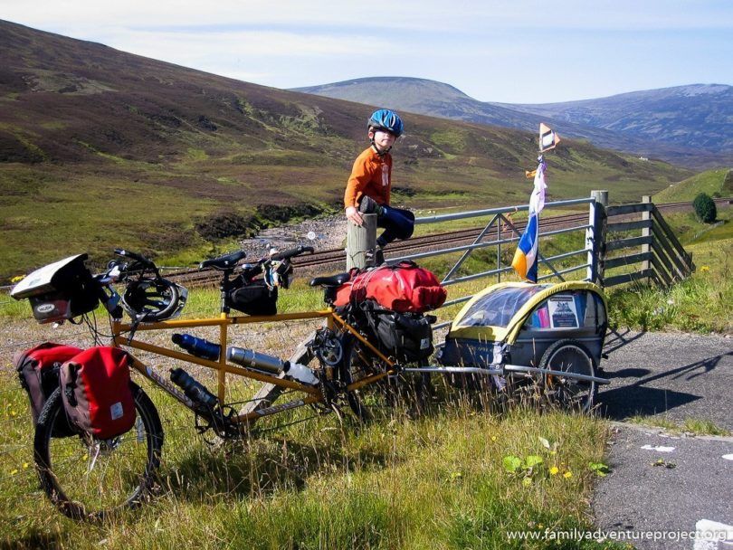 Cycling the Drumochter Pass Scotland LEJOG