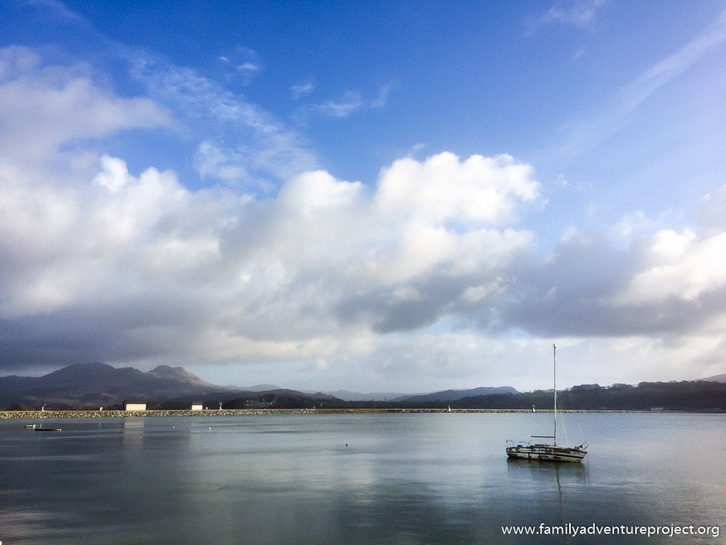 Yacht in Porthmadoc, North Wales