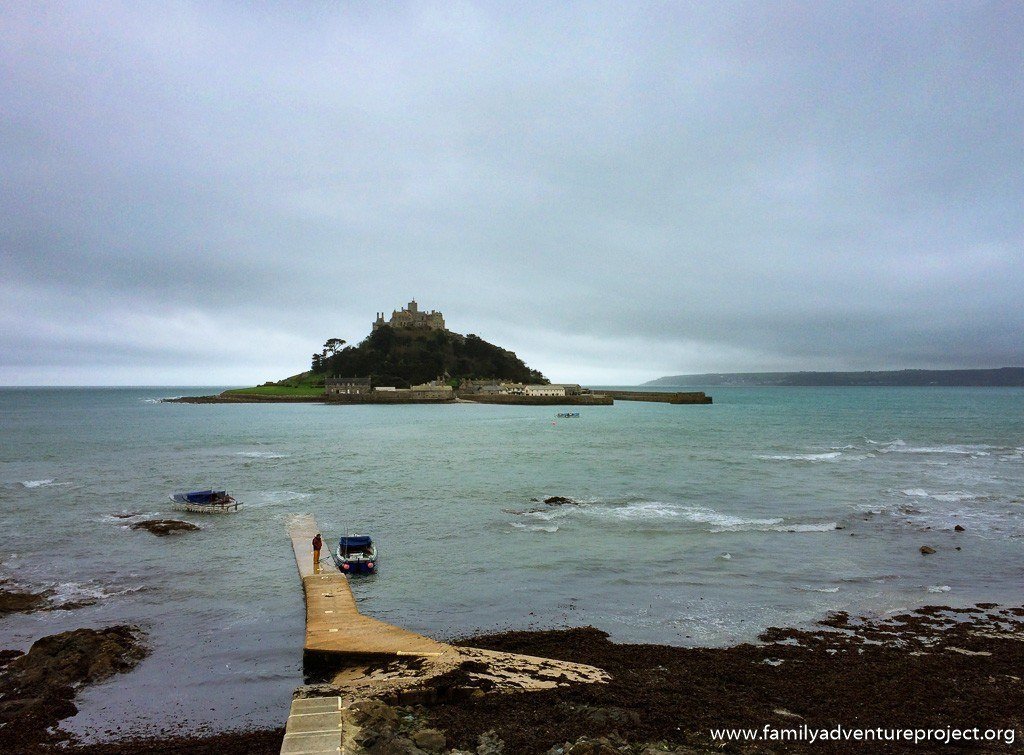 St Michael's Mount from Marazion with the tide in