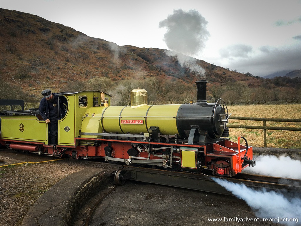 Northern Rock at Dalesgarth on Ravensglass and Eskdale Railway