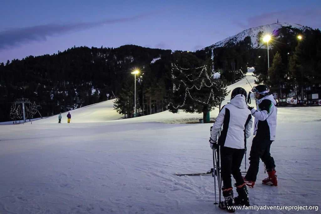 Night Skiing La Masella, Catalonia