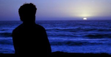 Sunset at the coast of Ecuador