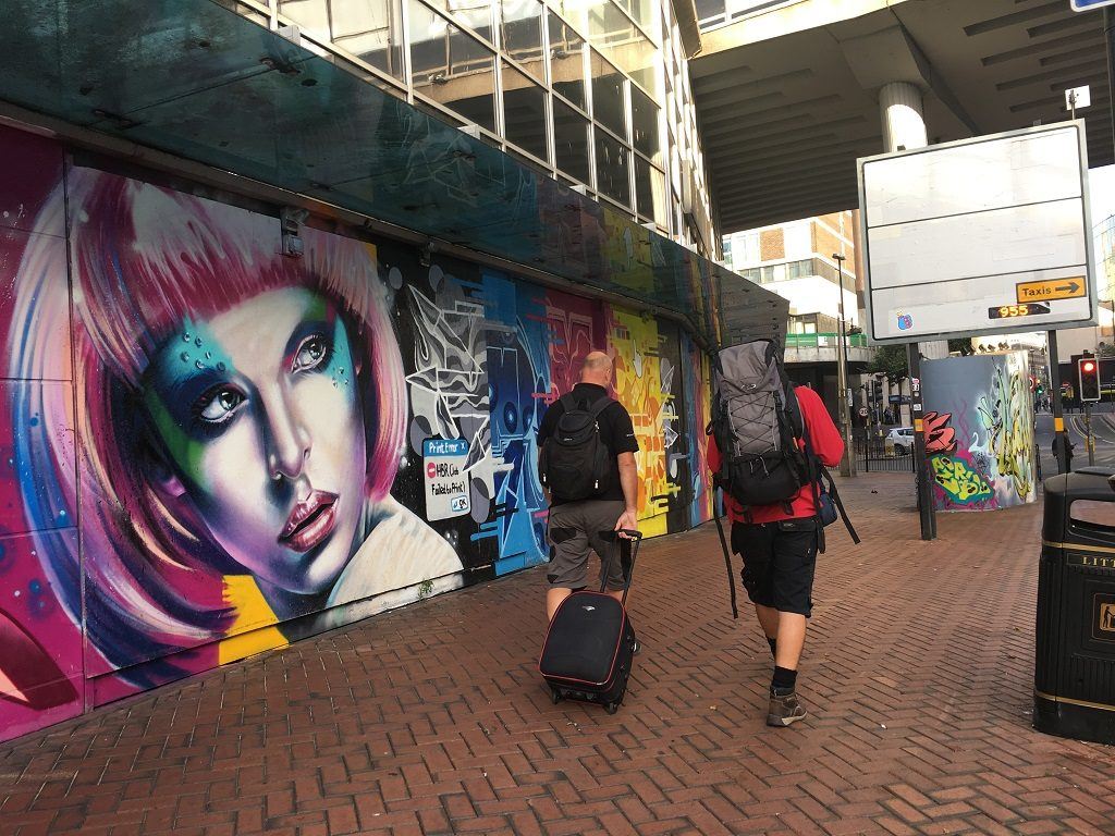 Street art woman, Birmingham