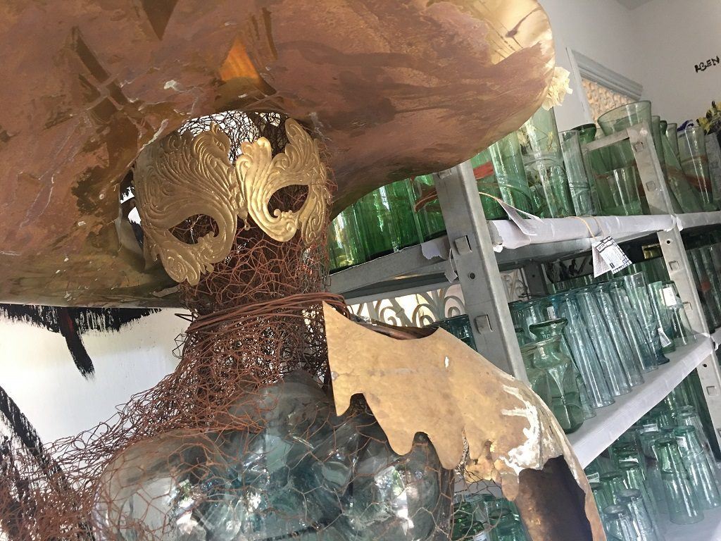 Glass man at Sadika Keskes Gallery