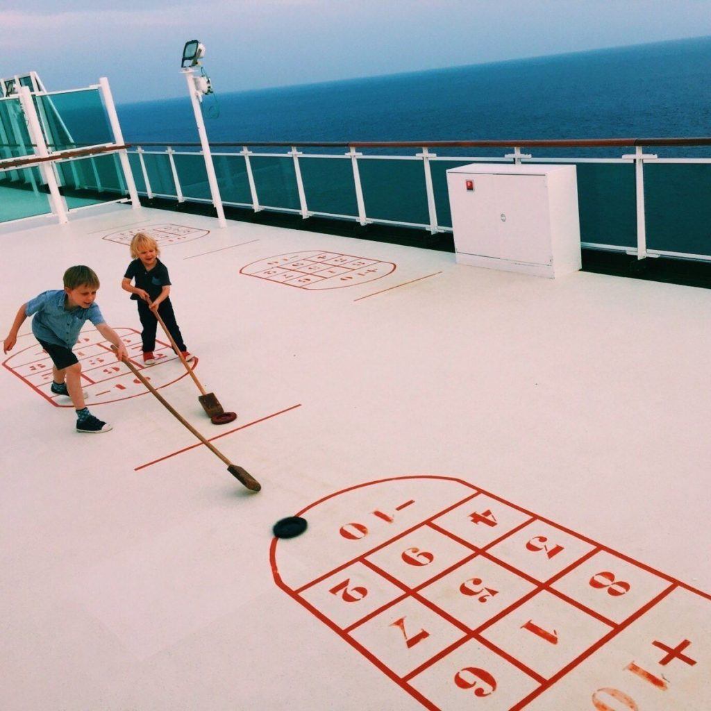 Playing shuffleboard. Image by Nichola West